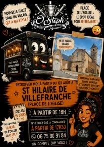 Le food-truck O’Steph s’installe à Saint-Hilaire-de-Villefranche